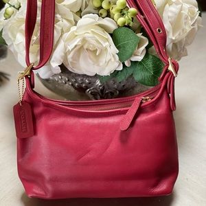 Red Leather Coach Purse *Authentic*